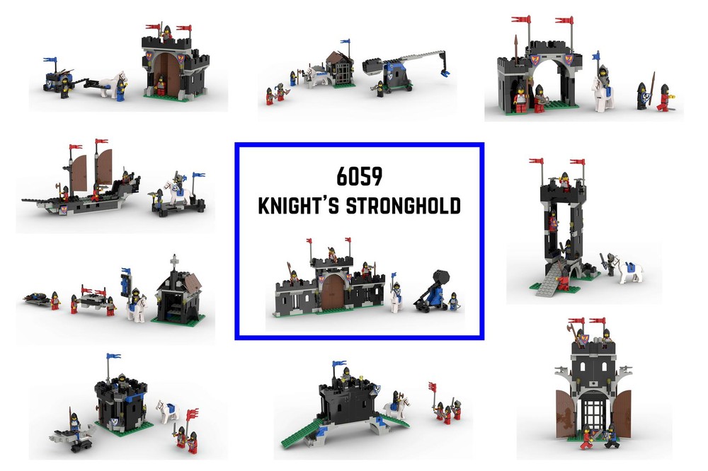 Lego [6059] 10-in-1 Knight's Stronghold - PART 2: Unique Builds