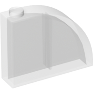 Lego Brick Curved 1 x 4 x 3 / Trans-Clear