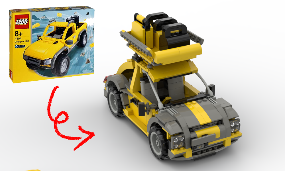 Lego New beetle , touring 4404 alternatives #1