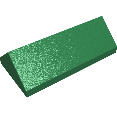 Lego Brick Sloped 45° 2 x 4 Double / Green
