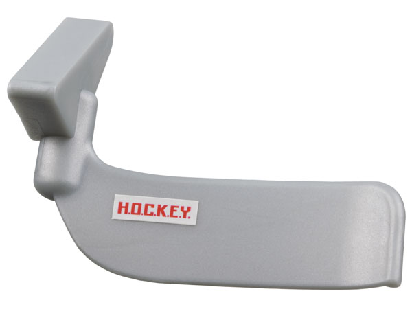 Lego Sports Promo Hockey Stick Left (McDonald's Sports Sets) with Red 'H.O.C.K.E.Y.' on White Background Pattern (Sticker) - Set 7920 / Pearl Light Gray
