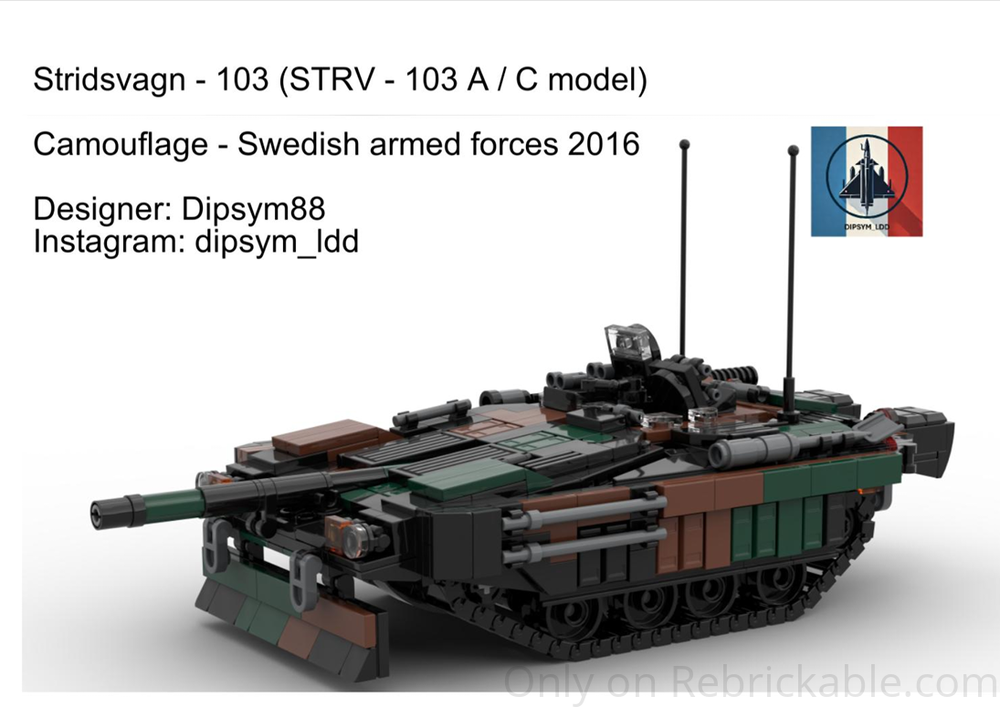 Lego Stridsvagn 103 (STRV 103 A / C model)