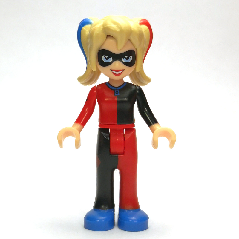 Lego Harley Quinn with Blue and Red Ponytails