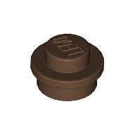 Lego Plate Round 1 x 1 with Solid Stud / Brown