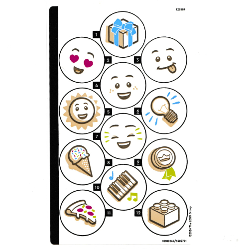 Lego Sticker Sheet for Set 41839-1 / [No Color/Any Color]