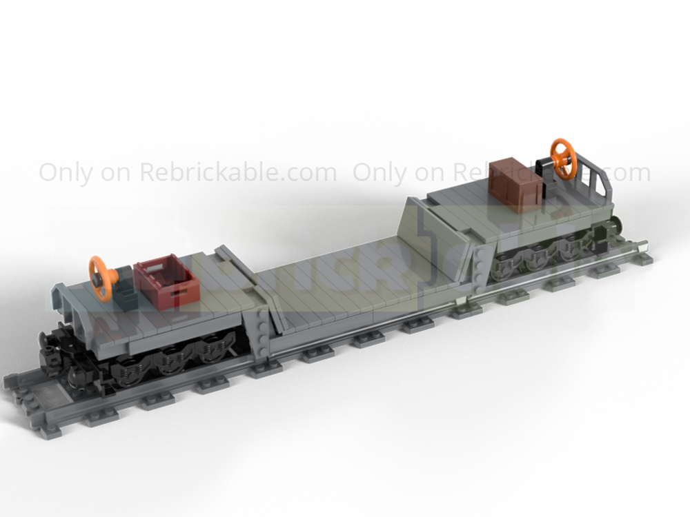 Lego SET 8wide DRG low-loader wagon