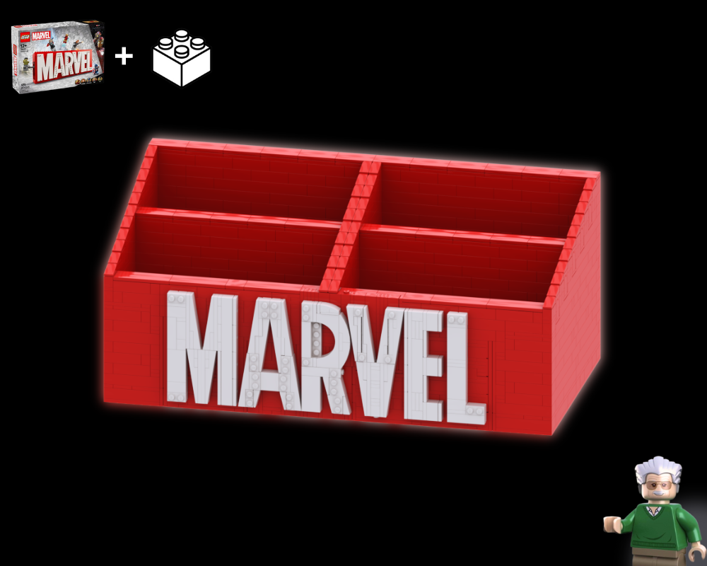 Lego Marvel - Comics Display Stand (Set 76313 MOD)