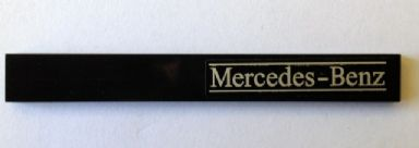Lego Tile 1 x 8 with 'Mercedes-Benz' Pattern Right (Sticker) - Set 8110