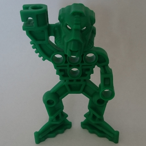 Lego Large Figure Skeletal, Torso, Legs, Arms, and Head (Inika Toa Kongu) / Green