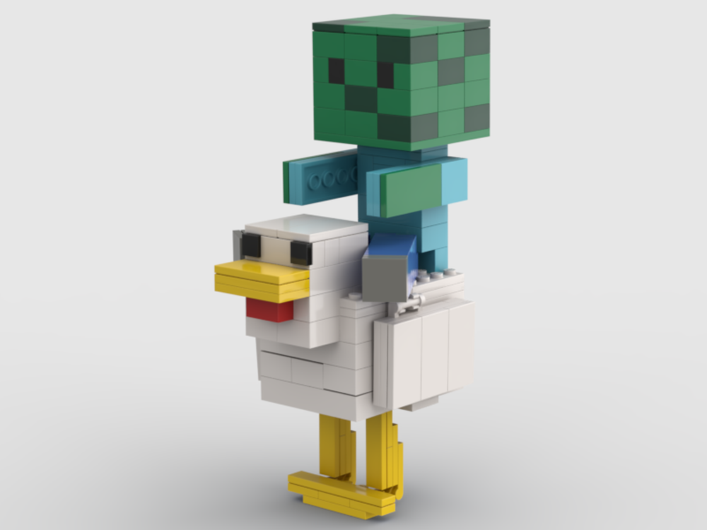 Lego Minecraf Chicken Jockey