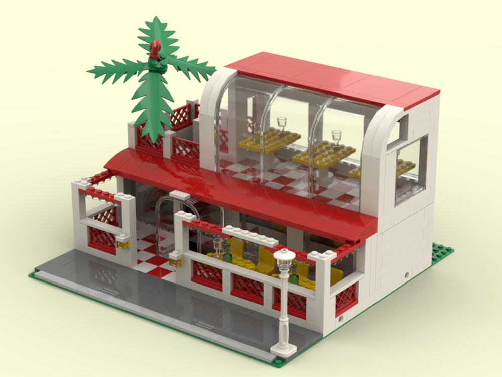 Lego 6376 Breezway Cafe Modular Remake
