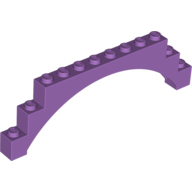 Lego Brick Arch 1 x 12 x 3 Raised Arch / Medium Lavender