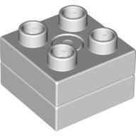 Lego Duplo Turntable 2 x 2 with Square Top / Very Light Bluish Gray
