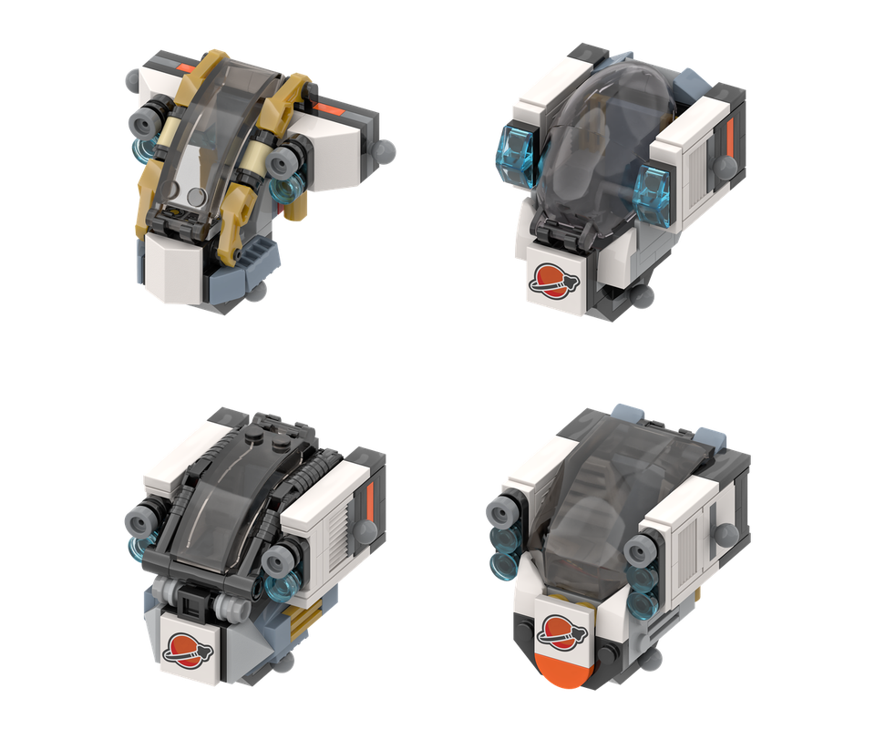 Lego Add-On Pack: Mech Cockpits - (MOC-190608 Modification)