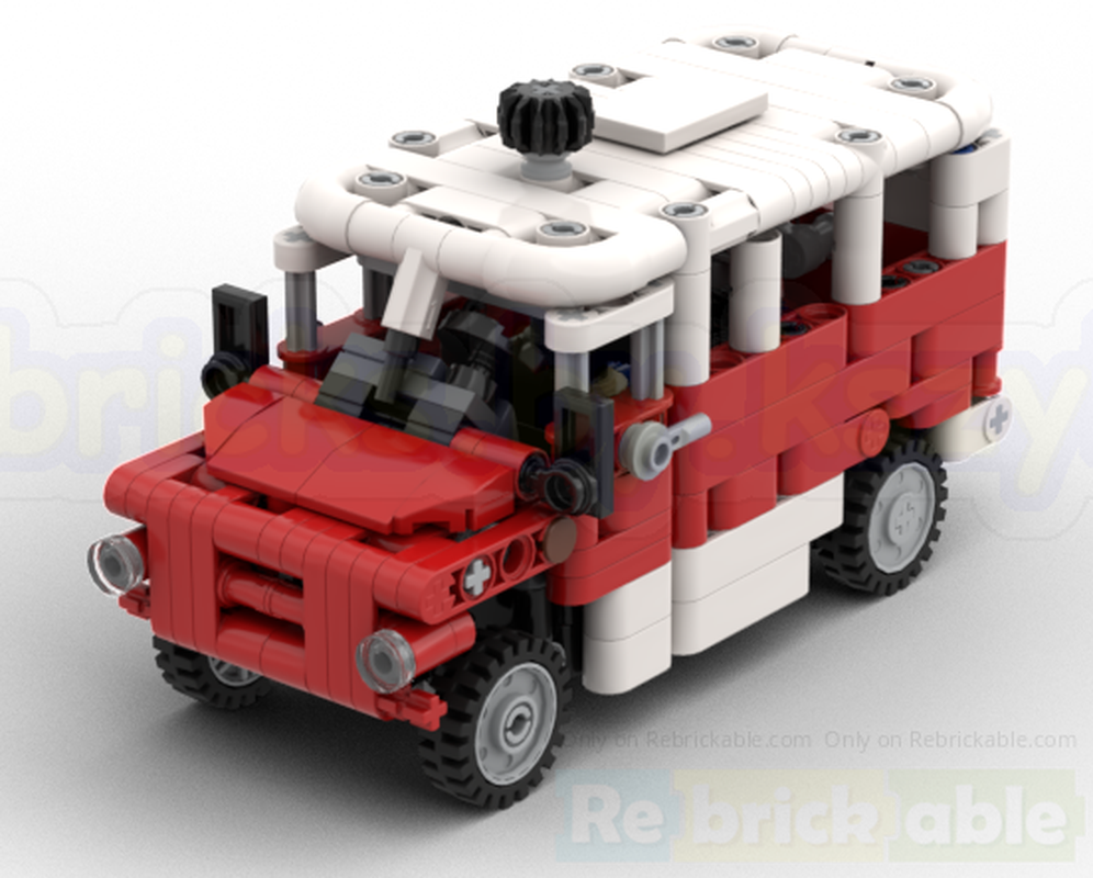 Lego Nysa 522 Minibus - Vintage Polish Van