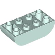 Lego Brick Curved Inverted 2 x 4 Double / Light Aqua
