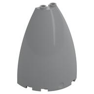 Lego Cone Half 6 x 3 x 6 (Elliptic Paraboloid) / Light Bluish Gray