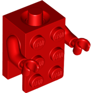 Lego Minifig Torso Brick Suit / Red