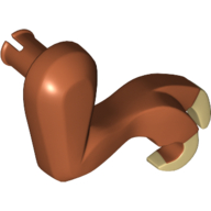 Lego Animal Body Part, Dinosaur, Tyrannosaurus Rex Arm / Leg, Right, Small, Tan Claws Print