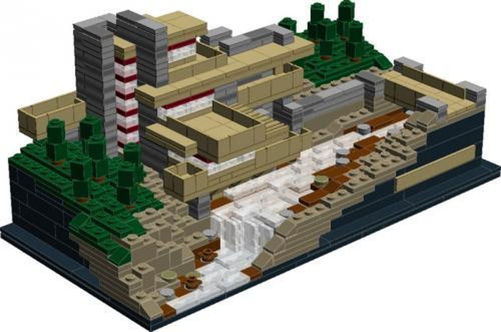 Lego Color Modification of 21005 Fallingwater