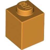 Lego Brick 1 x 1 / Medium Orange