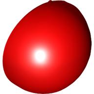 Lego Dome Hemisphere 2 x 2 with Cutout / Red
