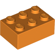 Lego Brick 2 x 3 / Orange