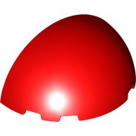 Lego Dome 6 x 3 x 3 Half / Red