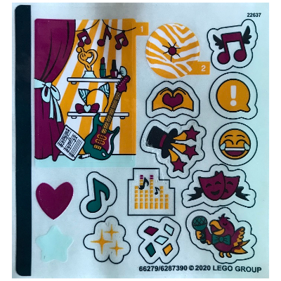 Lego Sticker Sheet for Set 41400-1 / [No Color/Any Color]