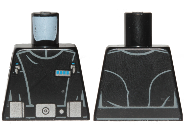 Lego Torso SW Imperial Officer 12 Pattern / Black