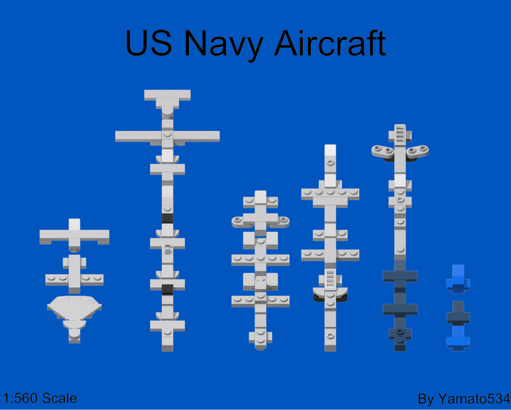 Lego 1:560 Scale USN Aircraft