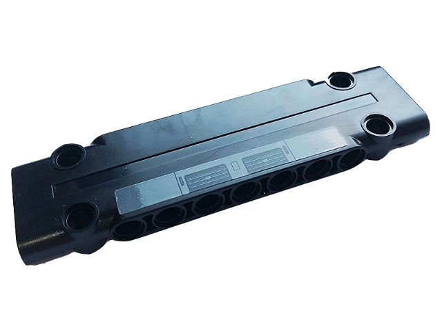 Lego Technic, Panel Plate 3 x 11 x 1 with Air Vents Pattern (Sticker) - Set 42110 / Black