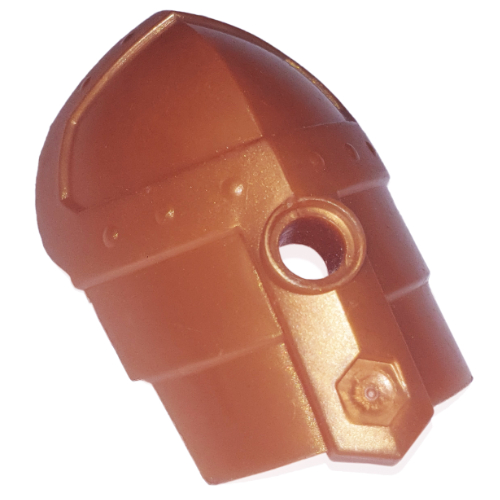 Lego Large Figure Shoulder Cover, Armor, Smooth / Reddish Gold