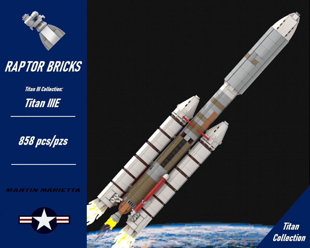 Lego Titan IIIE (at 1:110 scale)