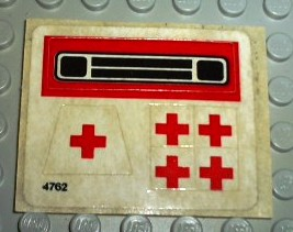 Lego Sticker Sheet for Set 623-1