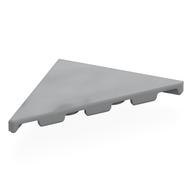 Lego Tile 45° Cut 4 x 4 (Triangle) / Light Bluish Gray