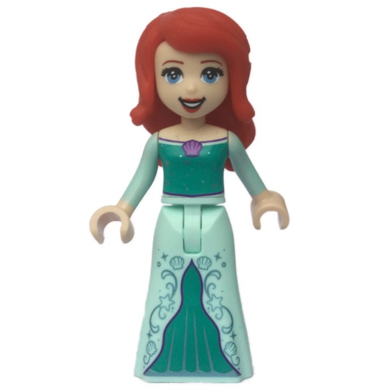 Lego Ariel - Human Form, Light Aqua/Dark Turquoise Dress