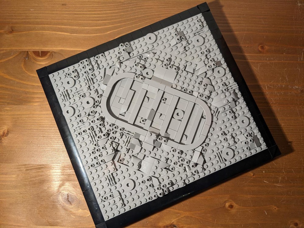 Lego Footprint on the Moon