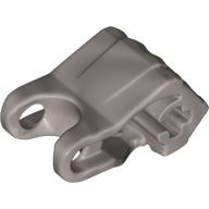 Lego Large Figure Hand, Fist with Axle Hole, 4 Fingers / Flat Silver
