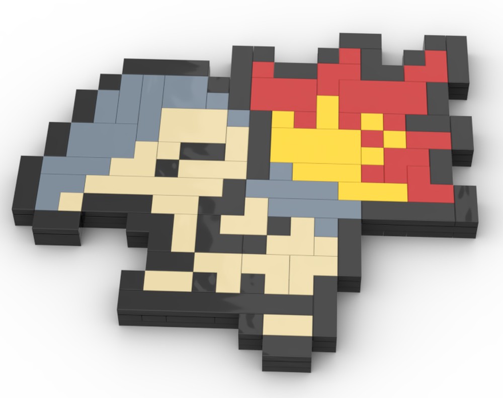 Lego Cyndaquil mosaic