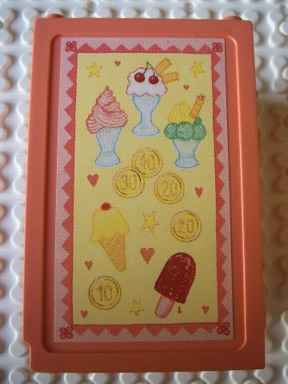 Lego Scala Dresser without Top with Ice Cream Sundaes and Coins Pattern (Sticker) - Set 3116