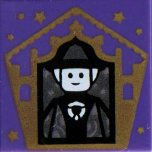 Lego Tile 2 x 2 with Wizard Card Minerva McGonagall Print