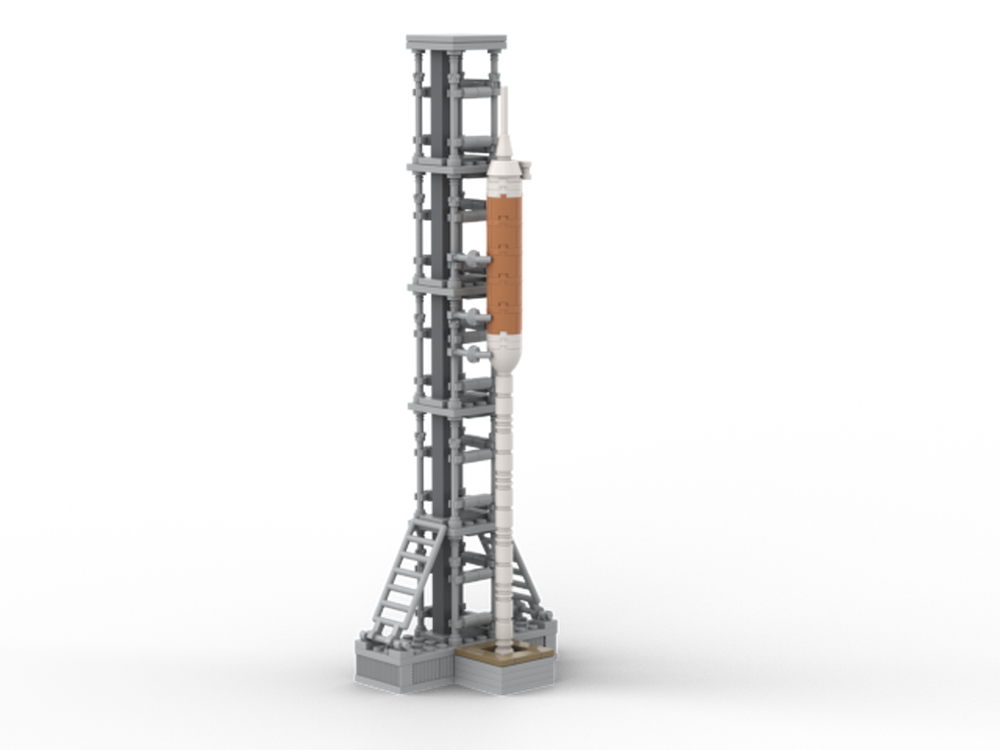 Lego Ares I with launchpad