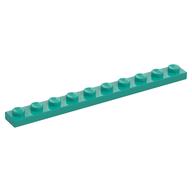 Lego Plate 1 x 10 / Dark Turquoise