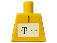 Lego Torso German Telekom Yellow Pattern (Stickers) / Yellow