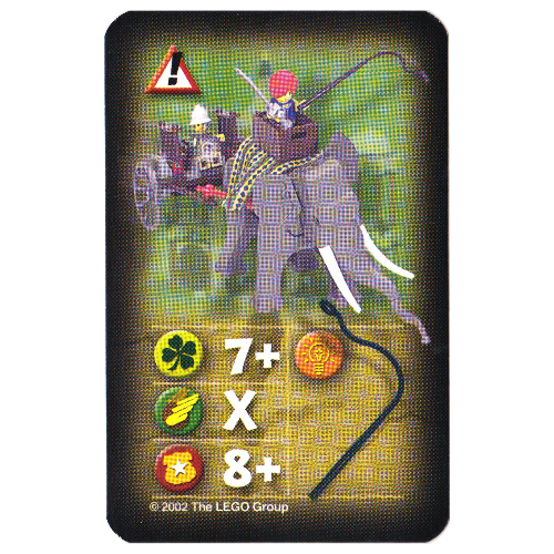 Lego Trading Card, Orient, Hazards - Elephant with Cart / [No Color/Any Color]