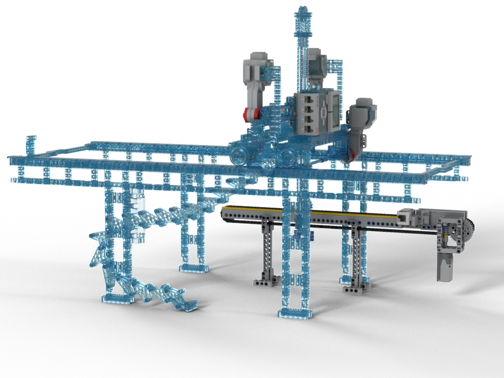 Lego 4D Gantry Robot - Free extension 2: Scan Conveyor