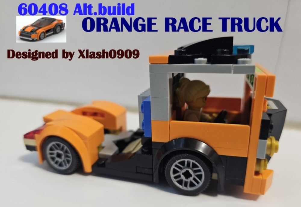 Lego 60408 Orange Race Truck