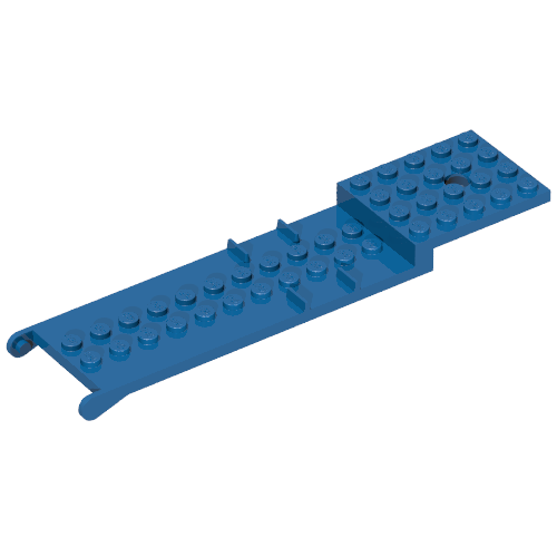 Lego Vehicle Base, Trailer 4 x 16 x 1, Platform / Blue