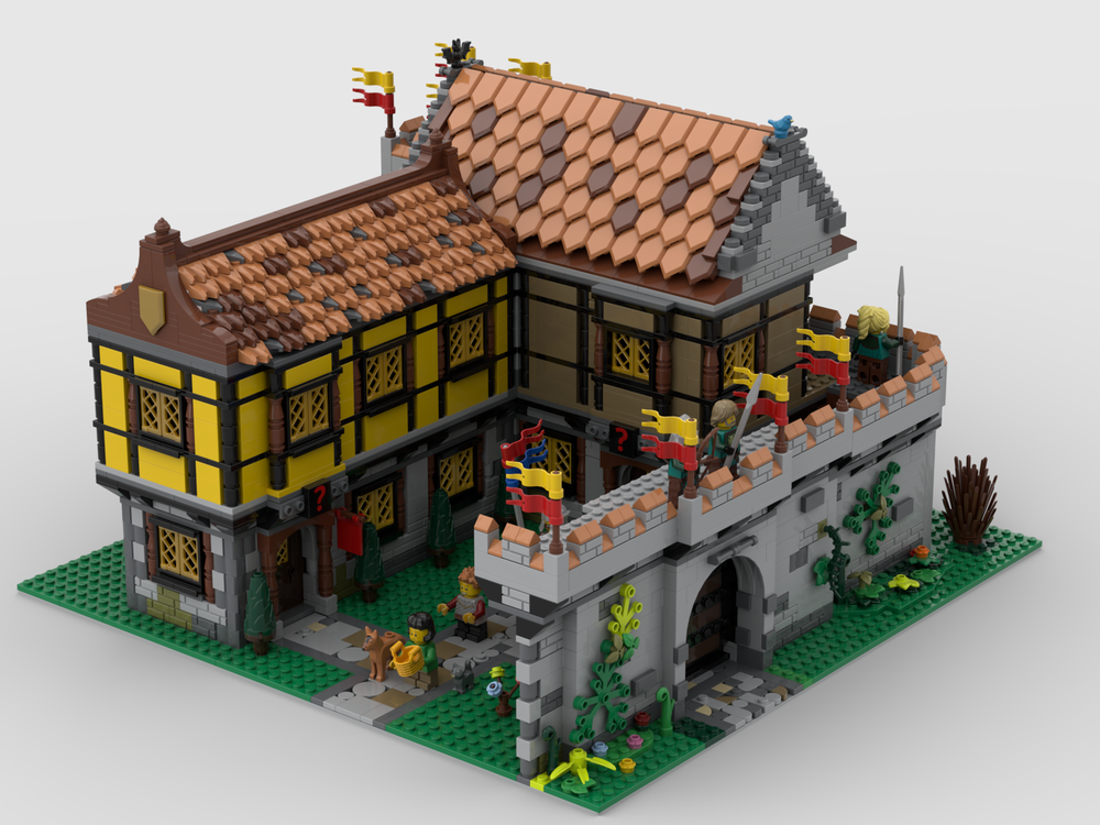 Lego Fortified city with inn and bank